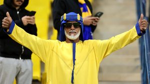 Saudi football Al Nassr supporter