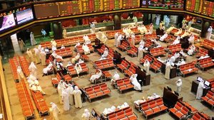 The trading floor of Boursa Kuwait. State revenues are projected at KD18.9 billion, down 2.8 percent from last year