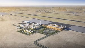 A rendering of Nasiriyah International Airport in Iraq. Bilateral trade between China and Iraq amounted to nearly $50 billion in 2023