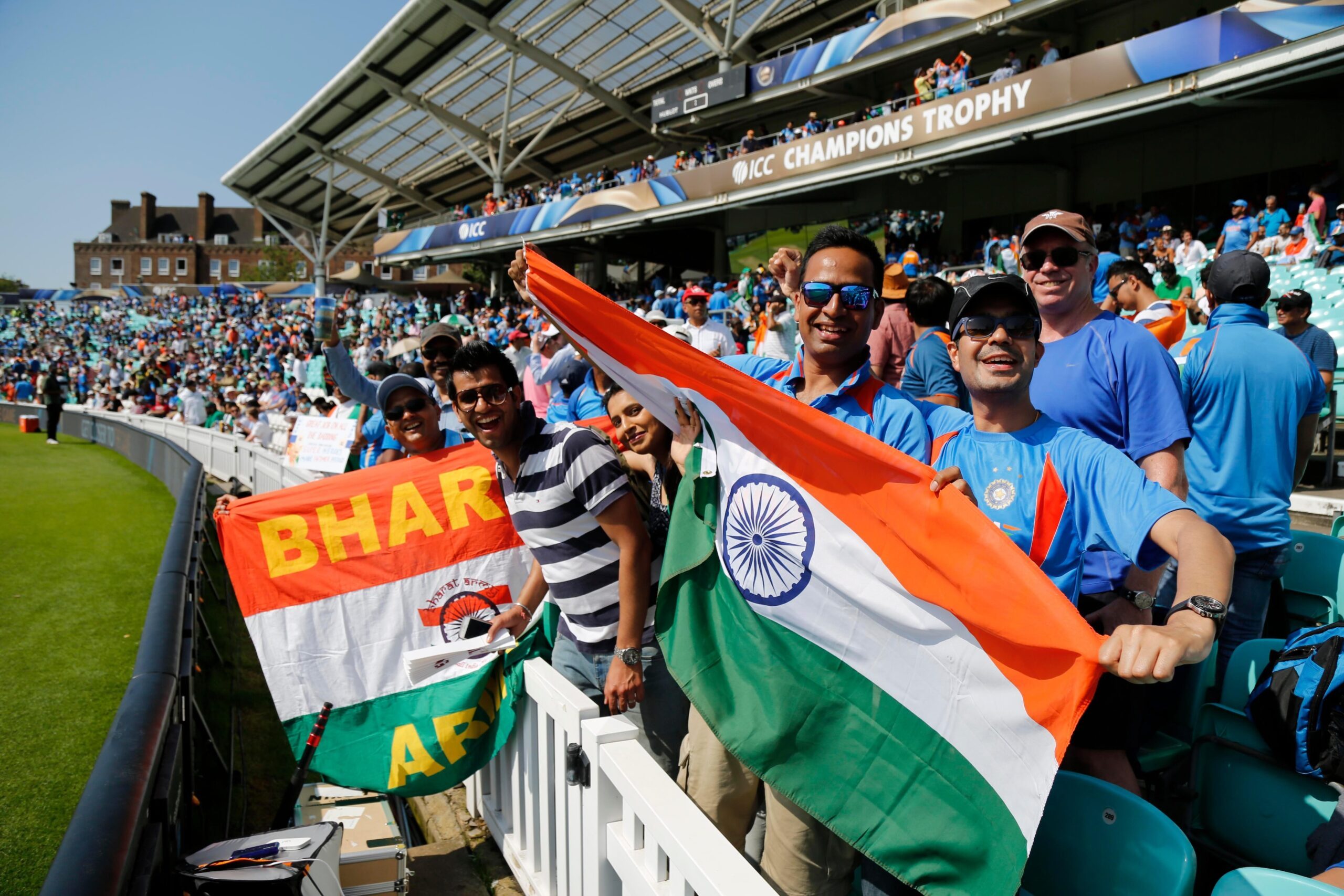 Indian cricket fans during a match against Pakistan in London. The sport could be Saudi Arabia's next major investment