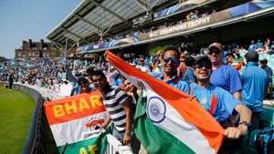 Indian cricket fans during a match against Pakistan in London. The sport could be Saudi Arabia's next major investment