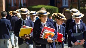 Students at England's Harrow School. Taaleem Holdings will own and operate Harrow International Schools
