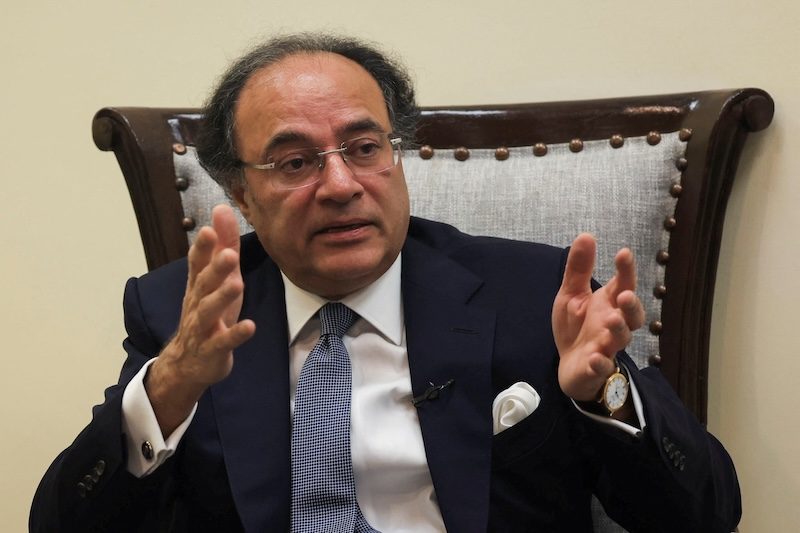 Pakistan finance minister Muhammad Aurangzeb. The IMF's $7bn extended fund facility may be approved next month