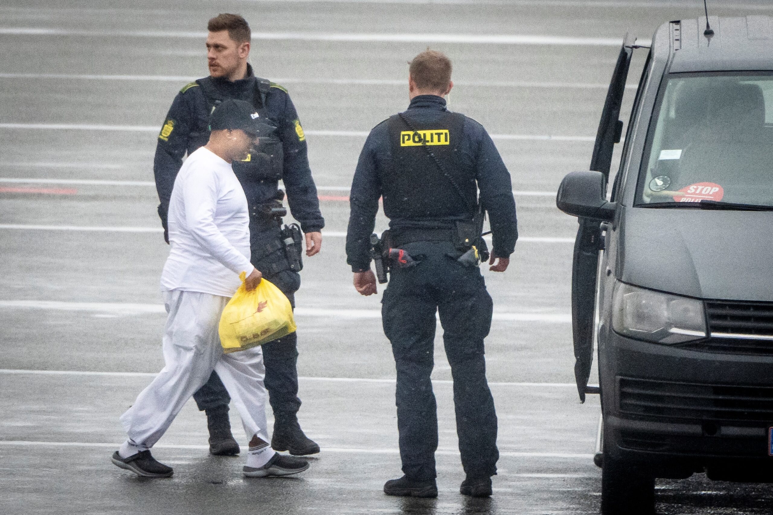Sanjay Shah arrives in Denmark after his extradition from Dubai last December. His trial continues