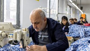 A textile factory in Istanbul. Clothing and leather goods was the only category in Turkey's PMI to record a rise in output in July