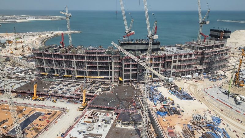 The Wynn Al Marjan casino under construction in Ras Al Khaimah