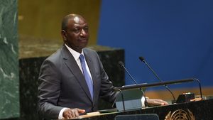 Kenya's president William Ruto. A UAE loan will help the East African nations's budget deficit, which is expected to rise to 4.3 percent of GDP this year