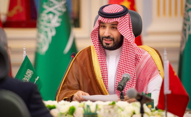Saudi Crown Prince Mohammed bin Salman attends a meeting in Riyadh, Saudi Arabia, September 11, 2024. Saudi Press Agency/Handout via REUTERS ATTENTION EDITORS - THIS PICTURE WAS PROVIDED BY A THIRD PARTY