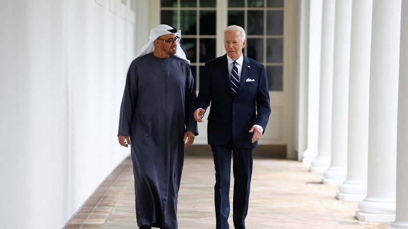 The meeting was the first between UAE and US leaders on American soil