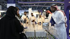 Visitors at the real estate exhibition Seredo 2024 held in Jeddah in May. Saudi Arabia is targeting 70% homeownership by 2030