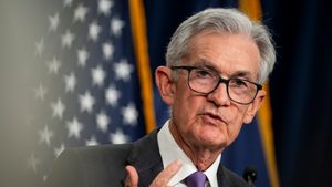 US Federal Reserve chairman Jerome Powell. The yield on 10-year treasuries hit a 17-year high of nearly 5 percent in October 2023