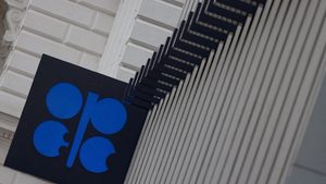 The Opec logo outside its headquarters in Vienna, Austria. It is thought Opec+ may delay a planned oil output increase
