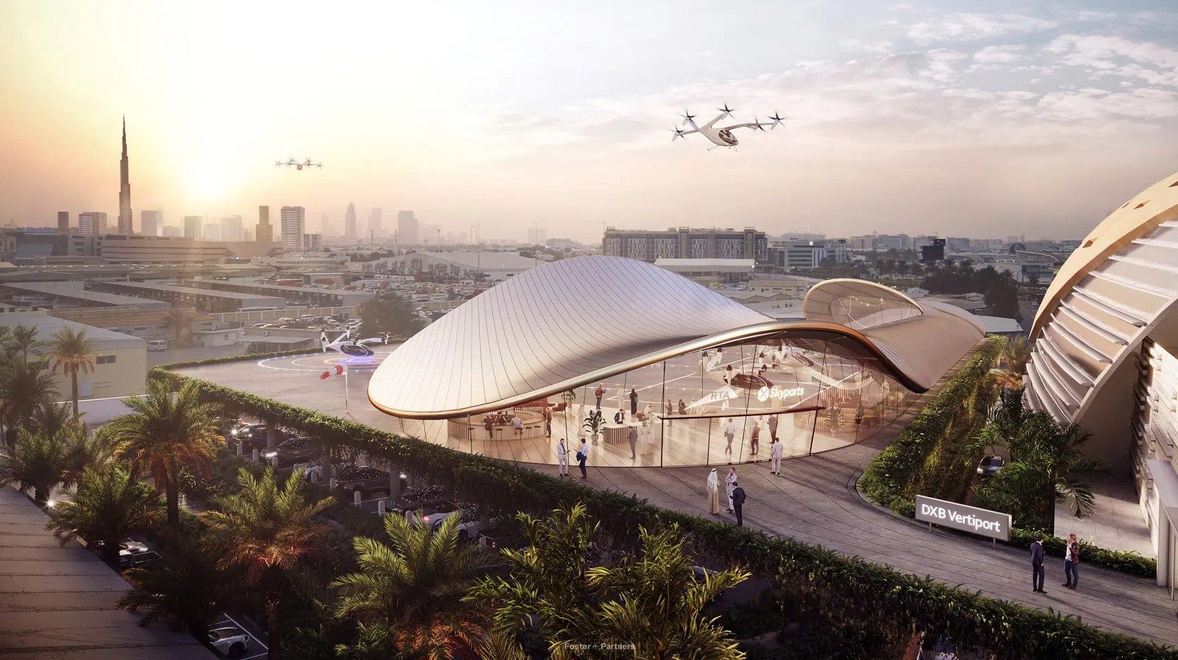 Parkin will collaborate with UK-based Skyports on Dubai's vertiports