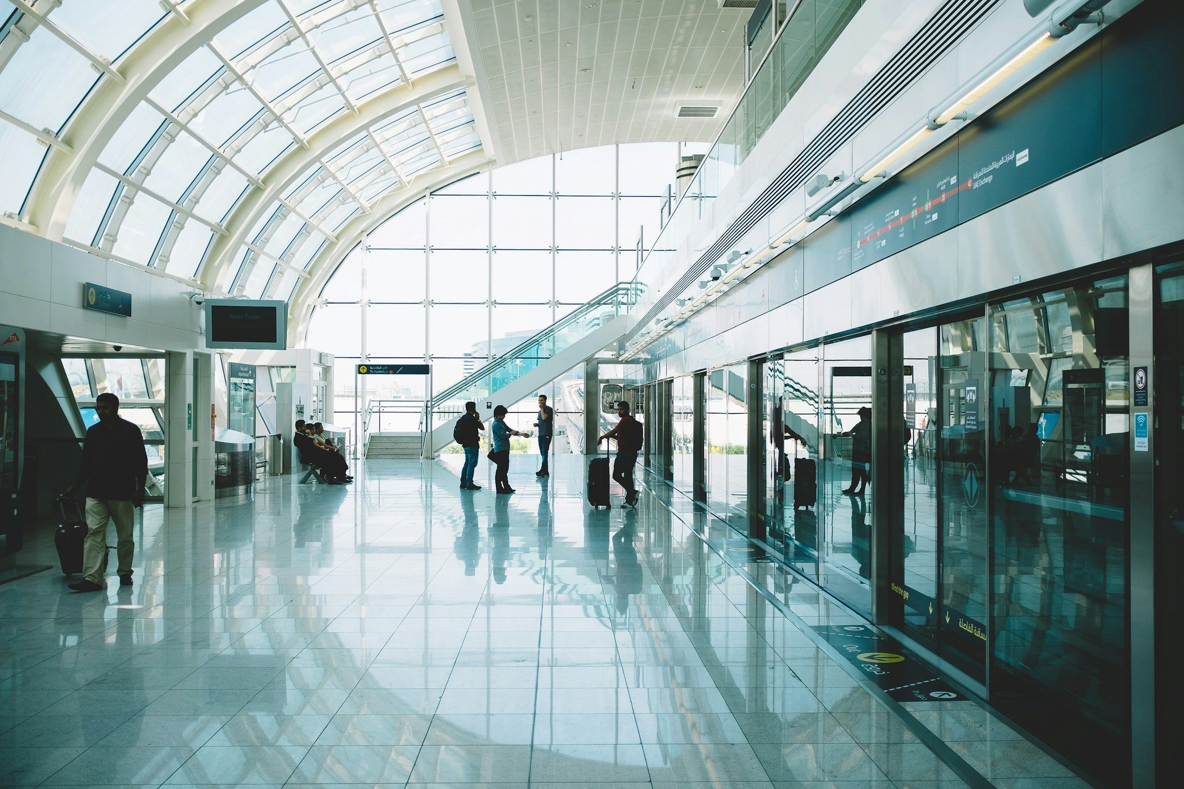 Trains: A Dubai metro station – a third line is due by 2029