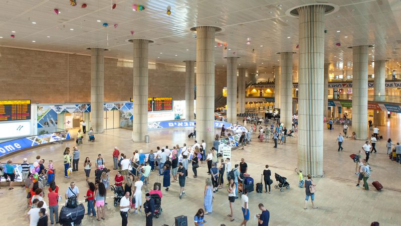 Airlines in Israel-Iran conflict. Tel Aviv's Ben Gurion airport. All major international airlines have suspended flights to Israel