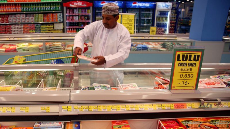 A man shops in a Lulu supermarket in Muscat, Oman. The company has an annual revenue of $8 billion