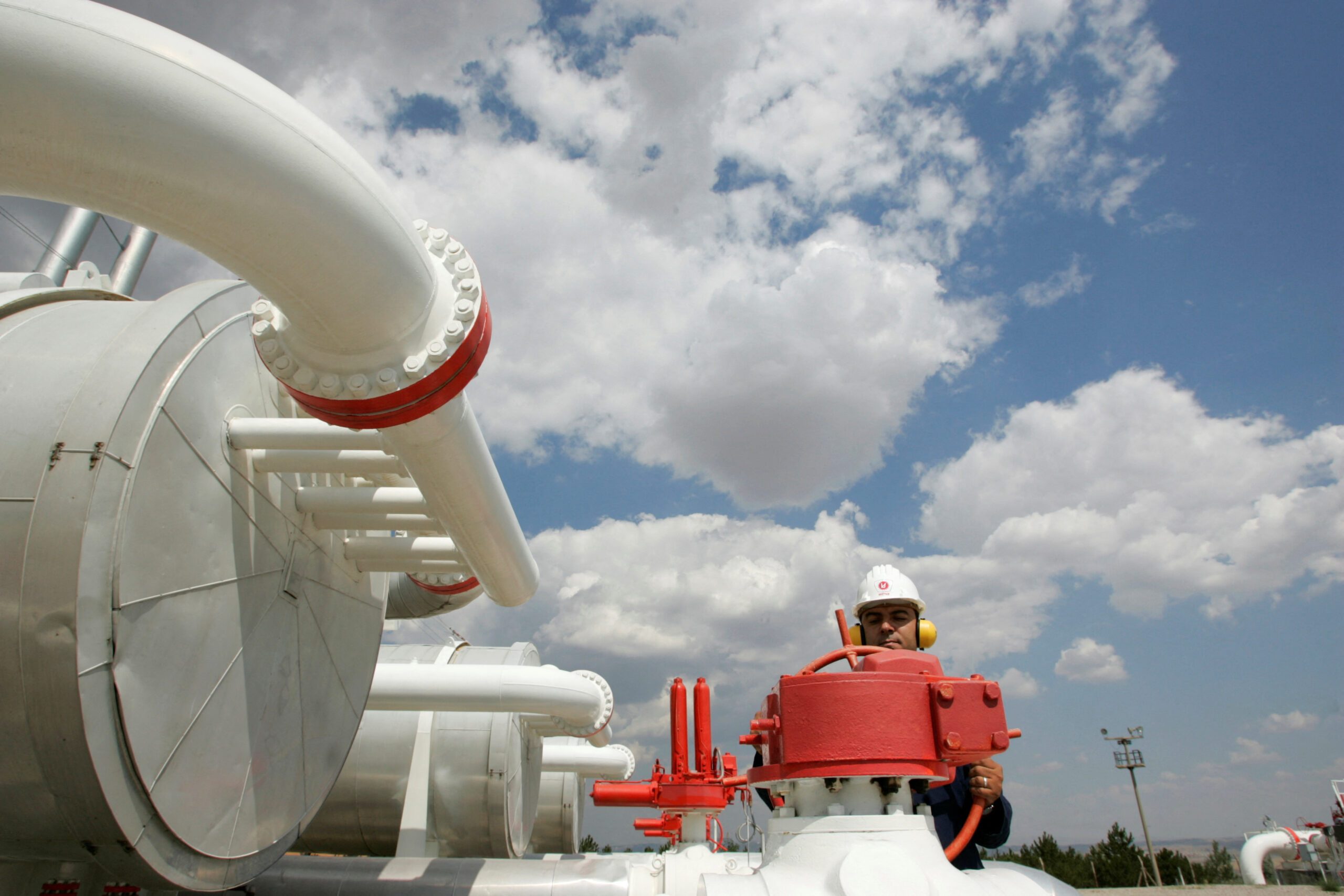 A worker at a natural gas control centre in Turkey. Epias trades wholesale natural gas and electricity markets