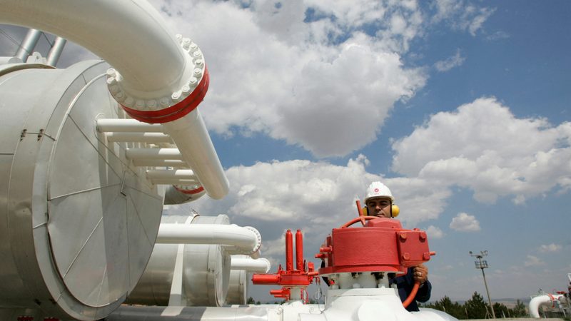 A worker at a natural gas control centre in Turkey. Epias trades wholesale natural gas and electricity markets