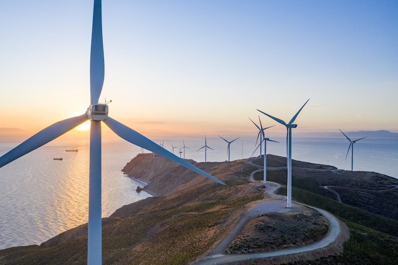 Masdar's Agios Georgios wind farm in Greece. Masdar aims to achieve 100GW of global capacity by 2030