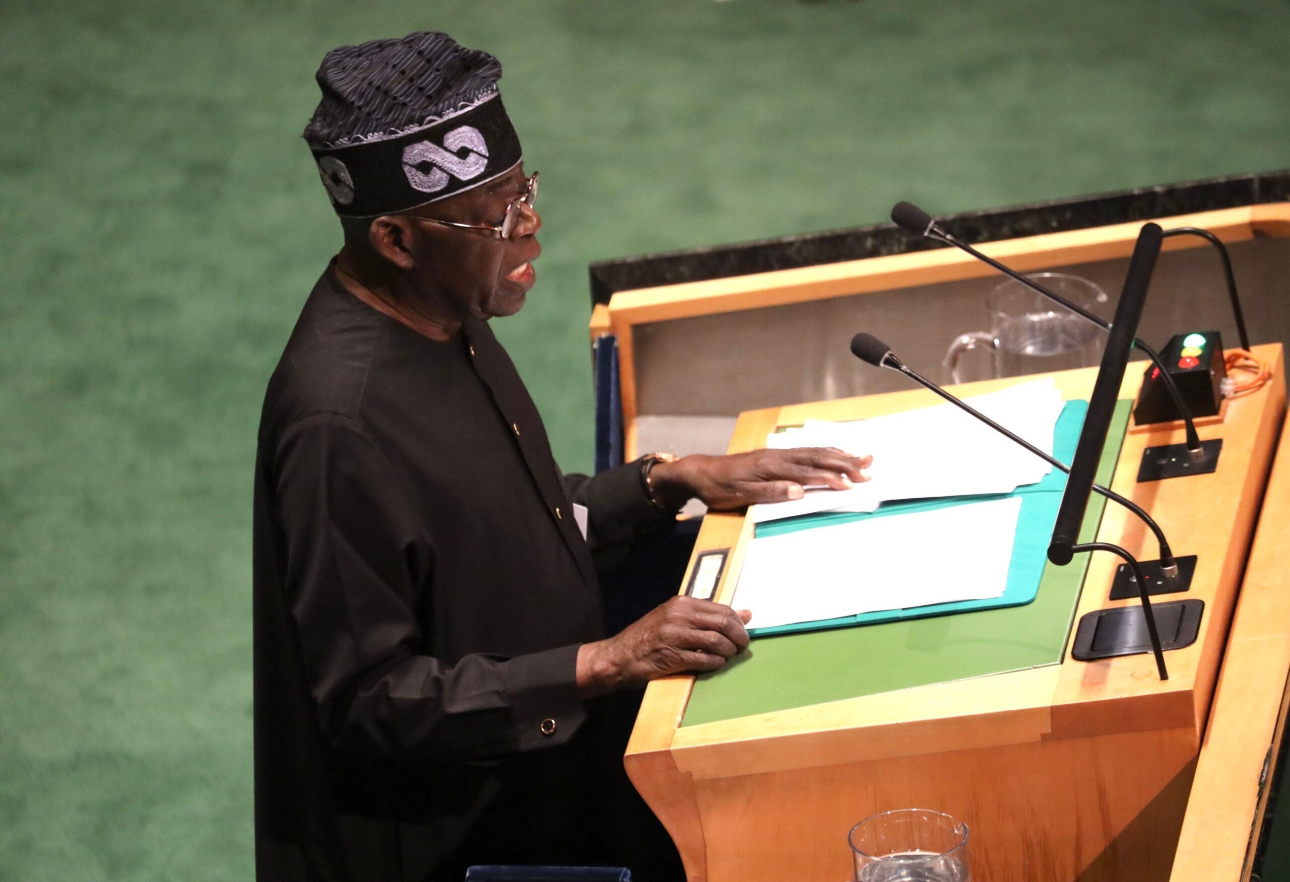 September 19, 2023, New York City, New York: (NEW) President of Nigeria, Bola Ahmed Tinubu, Speaks at UN 78th GA in New York.