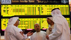 Investors at the Abu Dhabi Securities Exchange - Abu Dhabi has gathered the majority of UAE equity market agains in recent years