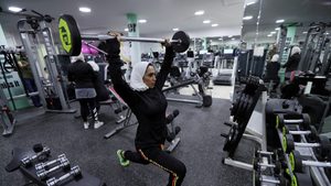 A woman works out at a gym in Qatif, Saudi Arabia. One investor said they had never seen as much interest from VCs in the fitness industry