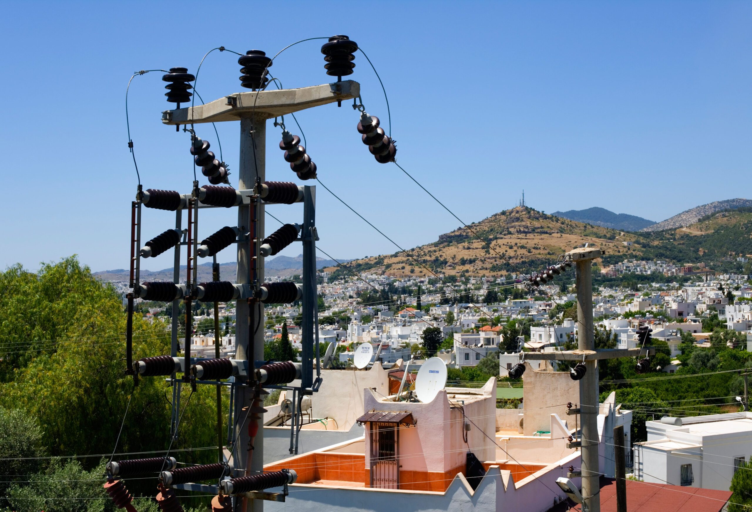 Power distribution in Bodrum. Turkey is working with the World Bank to upgrade its power transmission system
