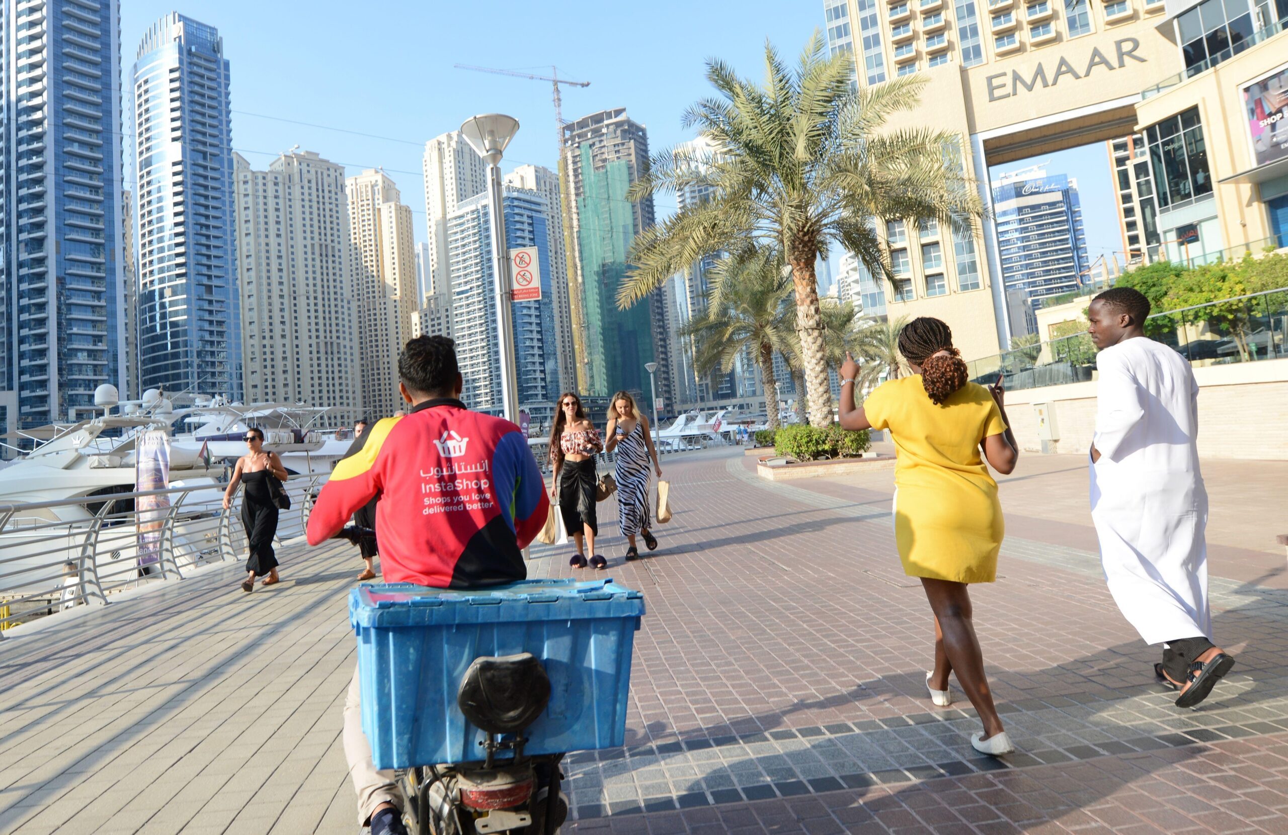 The Dubai Marina promenade. The emirate's constant population growth and stable economy attracts Turkish property investors