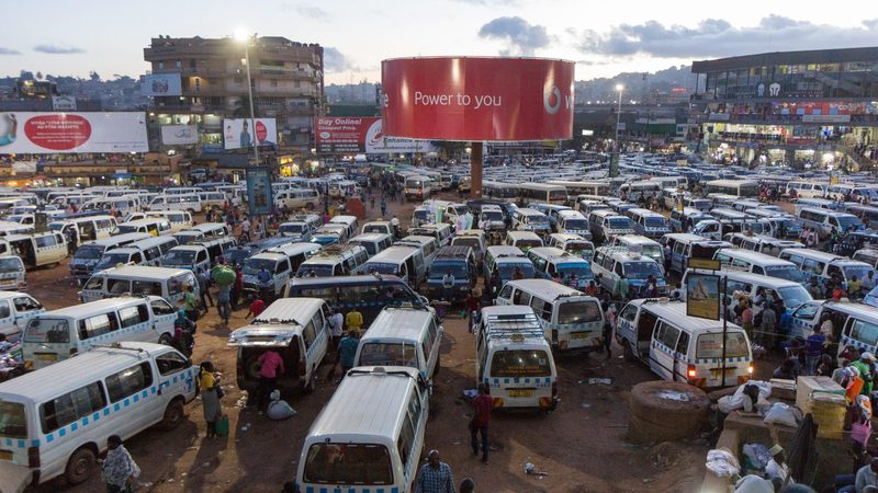 A taxi park in central Kampala. The Dubai International Chamber arranged 308 meetings in the city for Dubai companies
