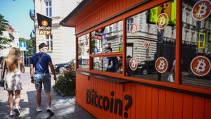 A bitcoin ATM kiosk in Krakow, Poland. A recent report suggests 13 nations already hold bitcoin as a reserve currency