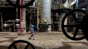 An oil refinery in Wuhan, China. The sluggishness of the country's economy is a major factor in stagnating oil demand