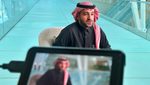 Hammad Albalawi, head of the 2034 Saudi Arabia World Cup bid, speaks at the World Football Summit Asia