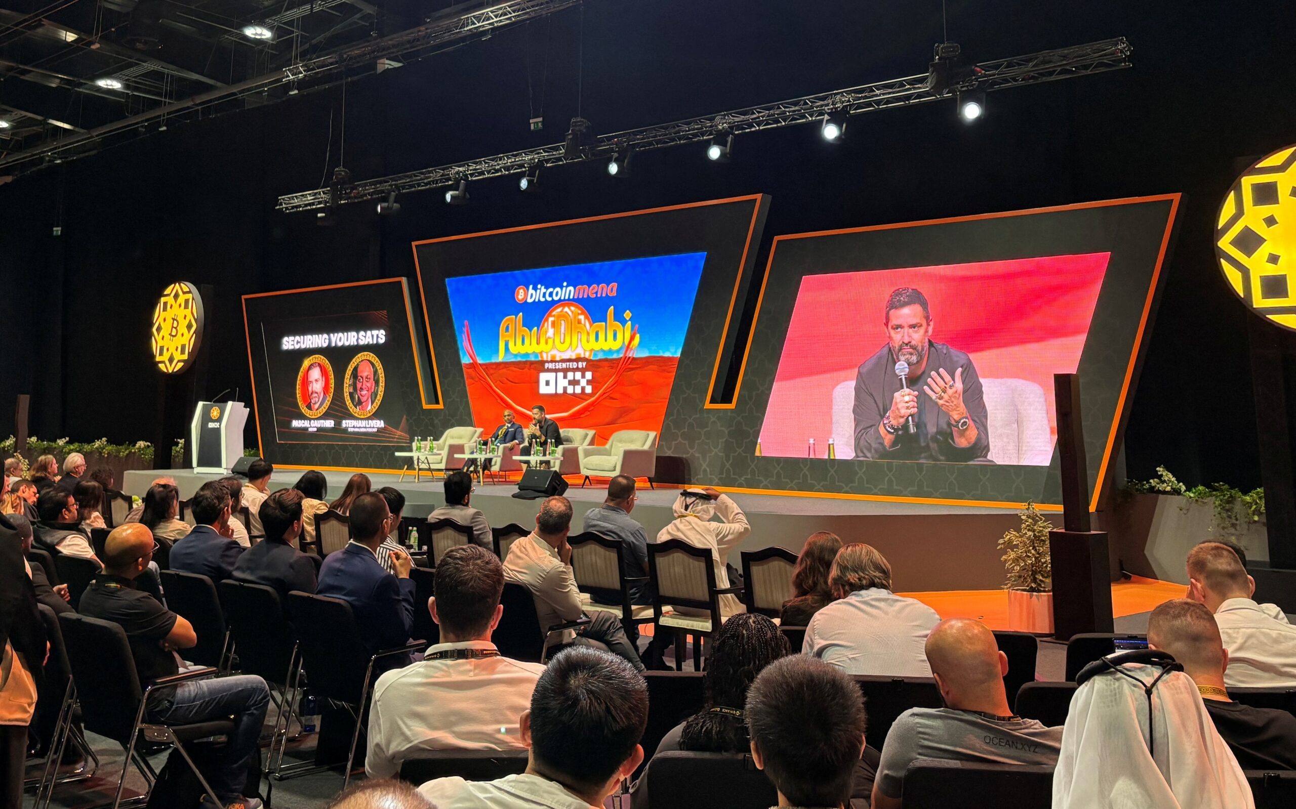 The Bitcoin Mena conference in Abu Dhabi, where AE Coin announced its approval