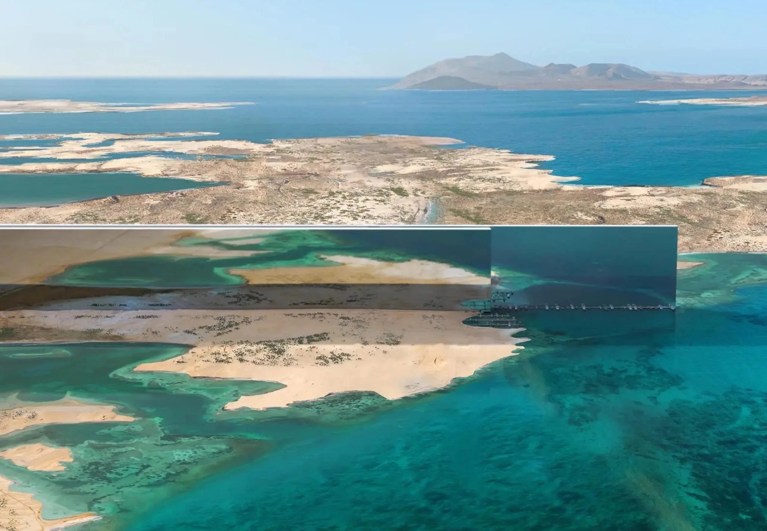 Artist's impression of The Line, part of Neom. Saudi Arabia is scaling back on spending on its giga-projects, including consultancy