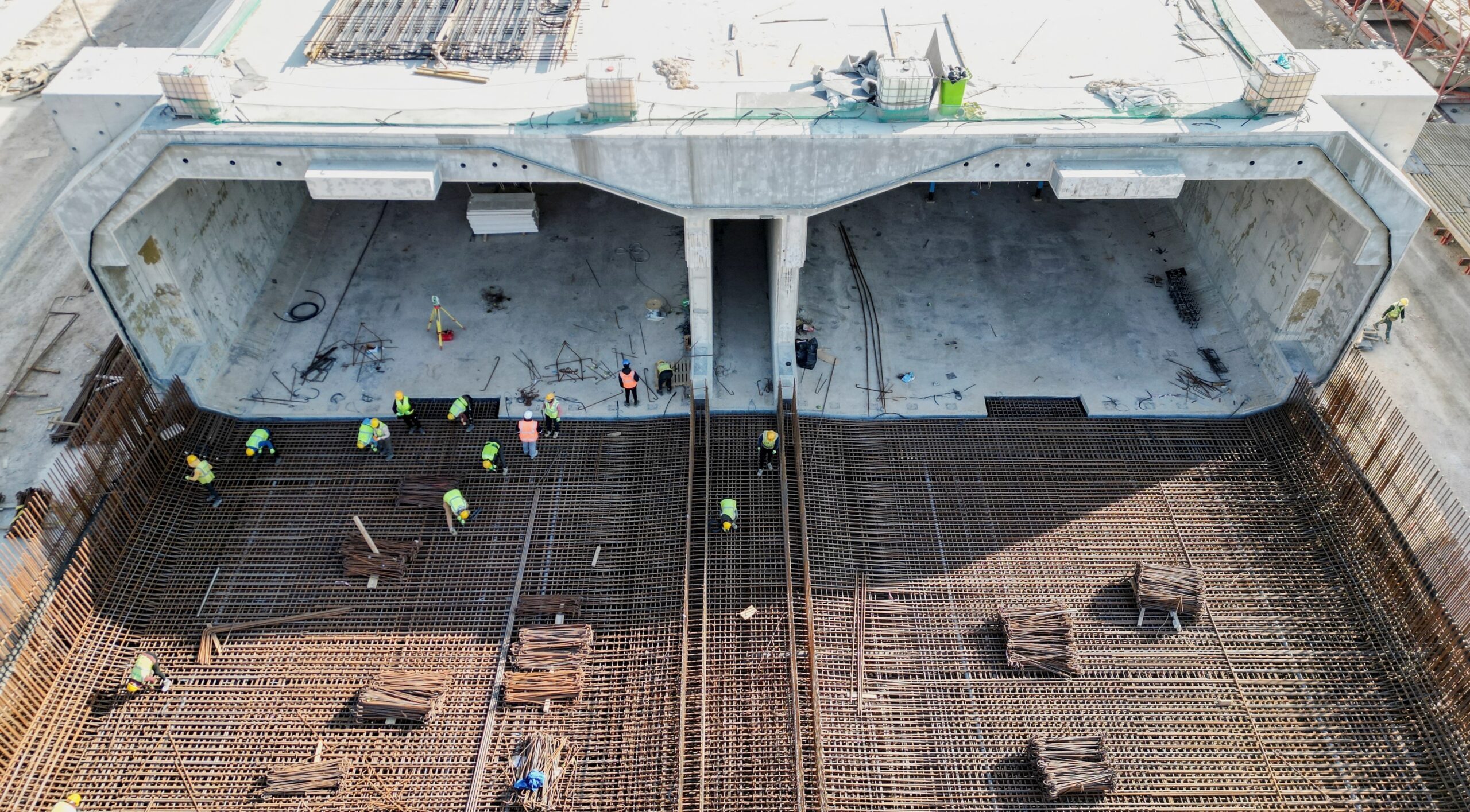 A tunnel being constructed at Iraq's Faw Port will take traffic under a river and onto the Road Of Development, which will cross Iraq up to the border with Turkey