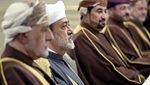 Oman ruler Sultan Haitham bin Tariq (2nd L) pictured at a meeting in Brussels in December. The draft of the new personal income tax now moves to the sultan for final approval