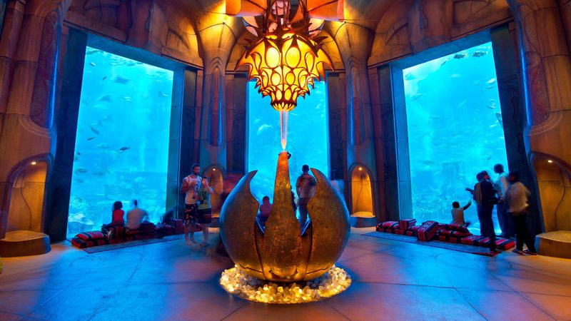 Dubai, Aquarium in the Atlantis The Palm Resort in Dubai