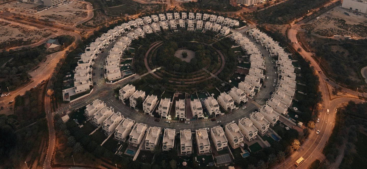 Architecture, Building, Cityscape JVC is 'essentially a massive roundabout' but its greenery, shops restaurants, and well-regarded schools and healthcare facilities make it an attractive location