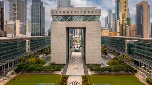 The DIFC building in Dubai. Strong real estate, construction, tourism and hospitality markets in the UAE are all reasons for optimism