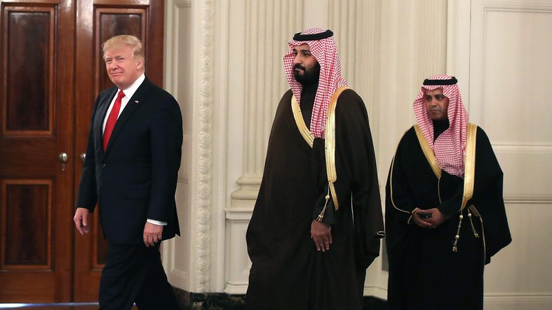 Saudi Crown Prince Mohammed bin Salman and President Donald Trump during the latter's first term. An expectant Saudi Arabia is prepared to face the challenges and opportunities of his second