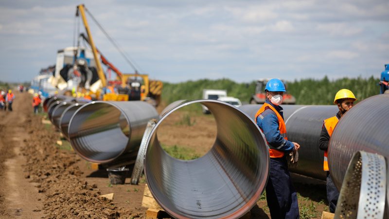 Construction of the TurkStream pipeline, one of the ways in which Turkey could help export Russian gas