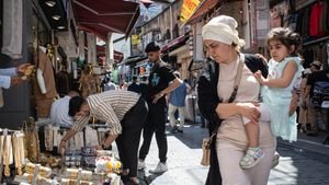 Traders and shoppers in the Fatih neighborhood of Istanbul, Turkey. Businesses in Turkey's retail sector are largely optimistic about the future