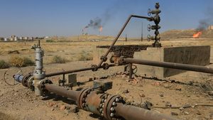 An oilfield in Kirkuk. The volume of local and foreign investments in Iraq has reached $60 billion