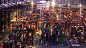 Container terminals in Hong Kong. China's retaliatory tariffs against the US are far less aggressive than anticipated