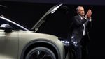 Lucid CEO Peter Rawlinson at the Los Angeles Auto Show in 2023. Lucid has been majority-owned by Saudi Arabia’s PIF since April 2019