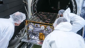 Iceye engineers working on a satellite. The company is reporting a 'lot of demand' in the Gulf