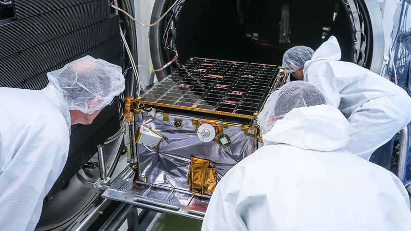 Iceye engineers working on a satellite. The company is reporting a 'lot of demand' in the Gulf