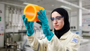 A researcher at a Borouge innovation centre. The company plans to pay a $1.3 billion dividend in 2025