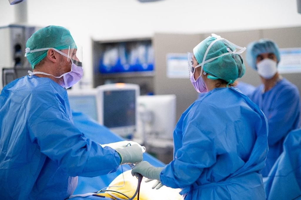 Staff at Sheikh Shakhbout Medical City, a subsidiary of PureHealth. The company has walked away after months of negotiations about buying NMC Healthcare