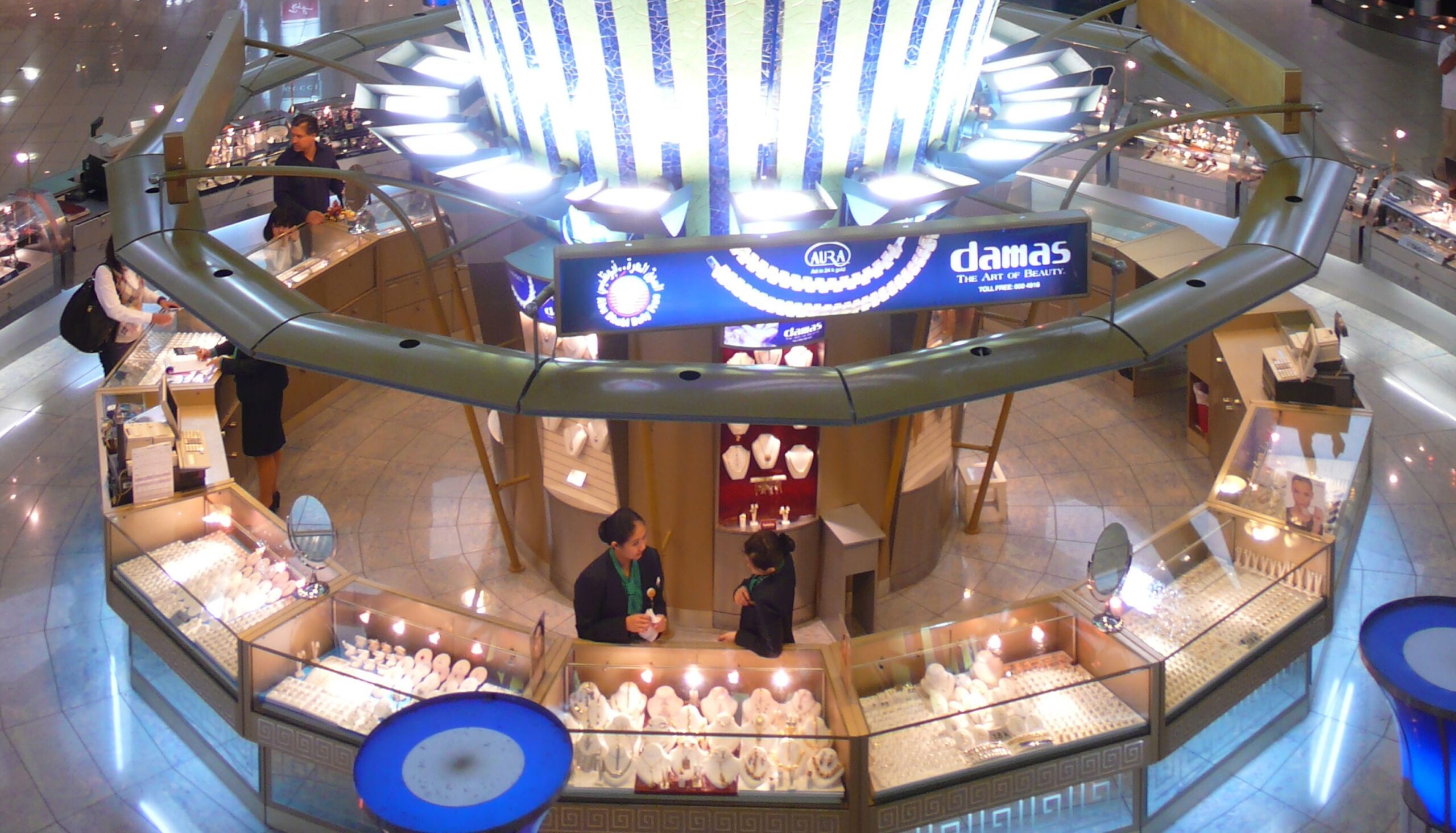The Damas jewellery store at Abu Dhabi airport